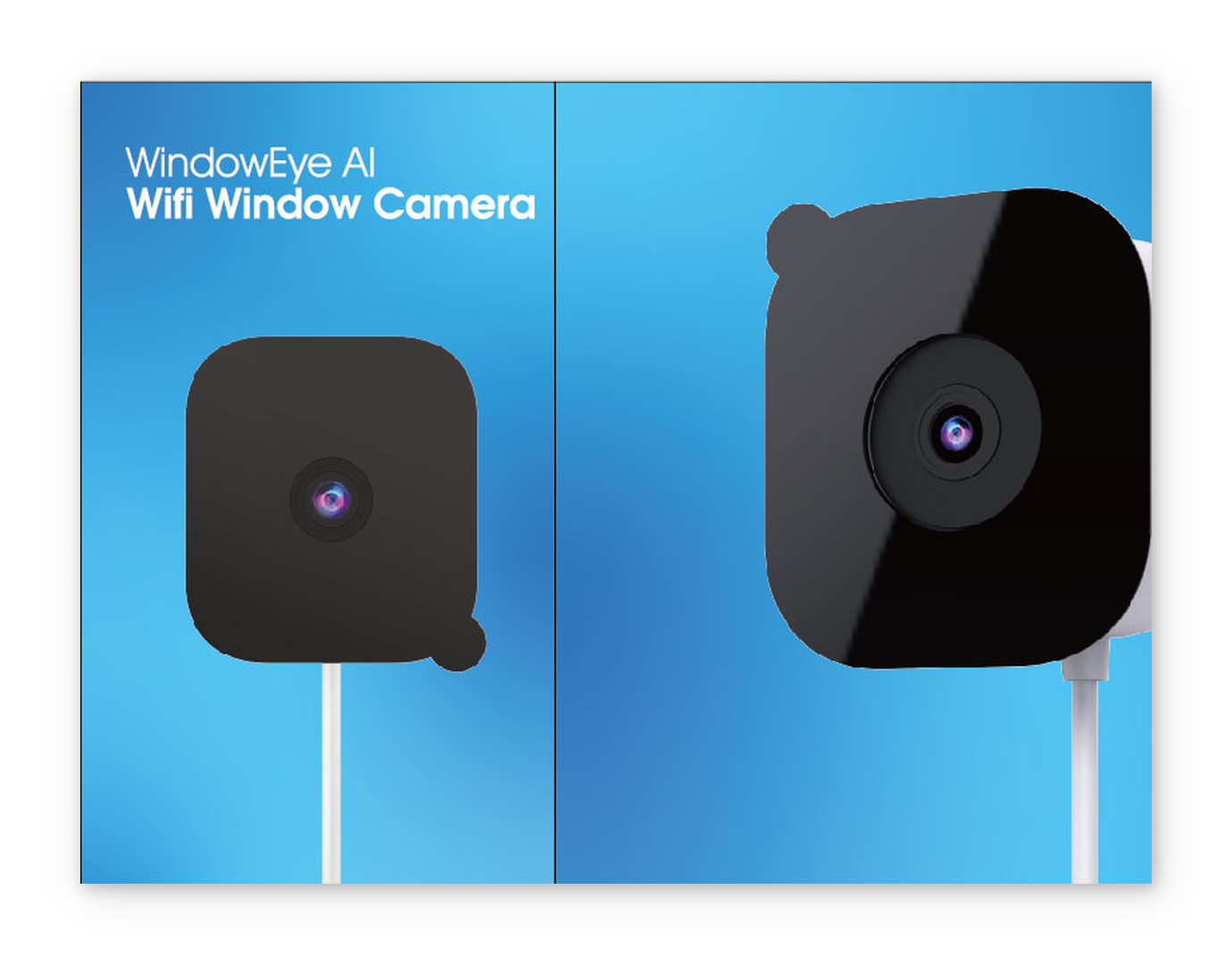 HALOwatch WindowEye AI WiFi Window Security Camera