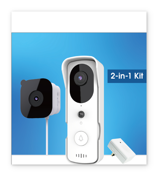 HALOwatch Video Doorbell & Window Camera WiFi Security Kit