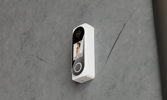 HALOwatch DoorView AI Smart Video Doorbell with Built-In Display Screen